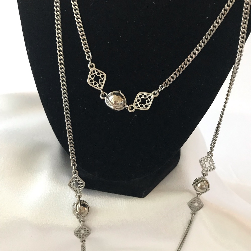 Premier Design silver tone chain necklace